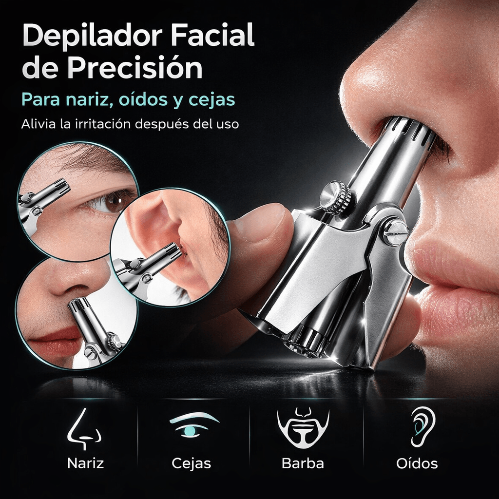 DERMATRIM™ PRO - DEPILADOR FACIAL DE PRESICIÓN 3 EN 1