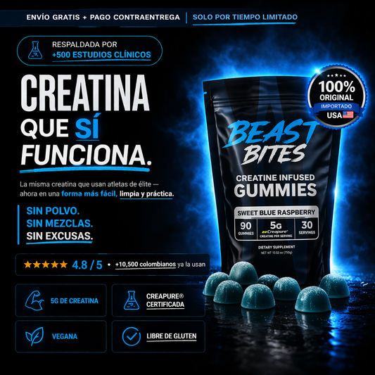 GOMAS CON INFUSIÓN DE CREATINA BEAST BITES™