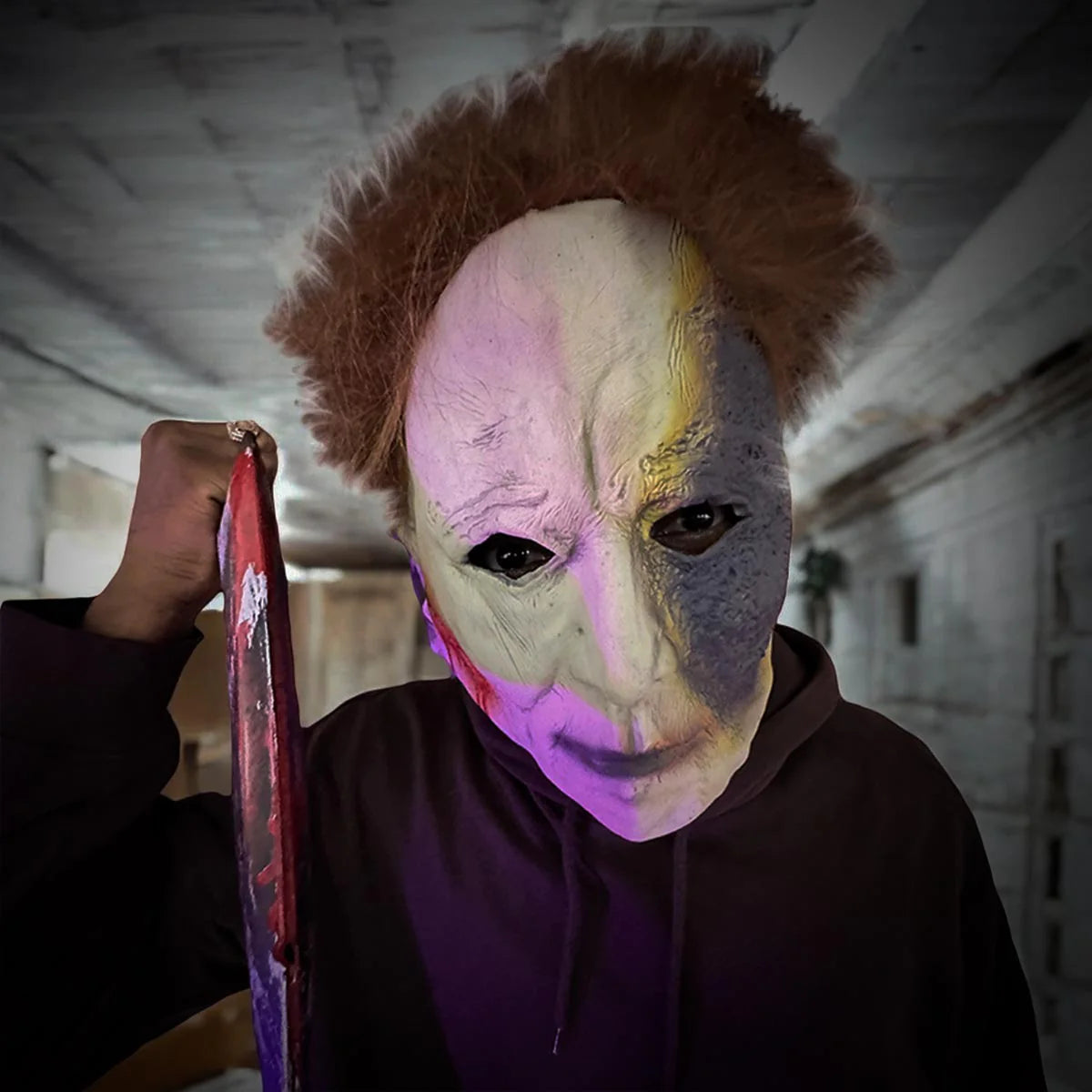 MÁSCARA MICHAEL MYERS® ORIGINAL + CUCHILLO DE JUGUETE DE REGALO 🎁