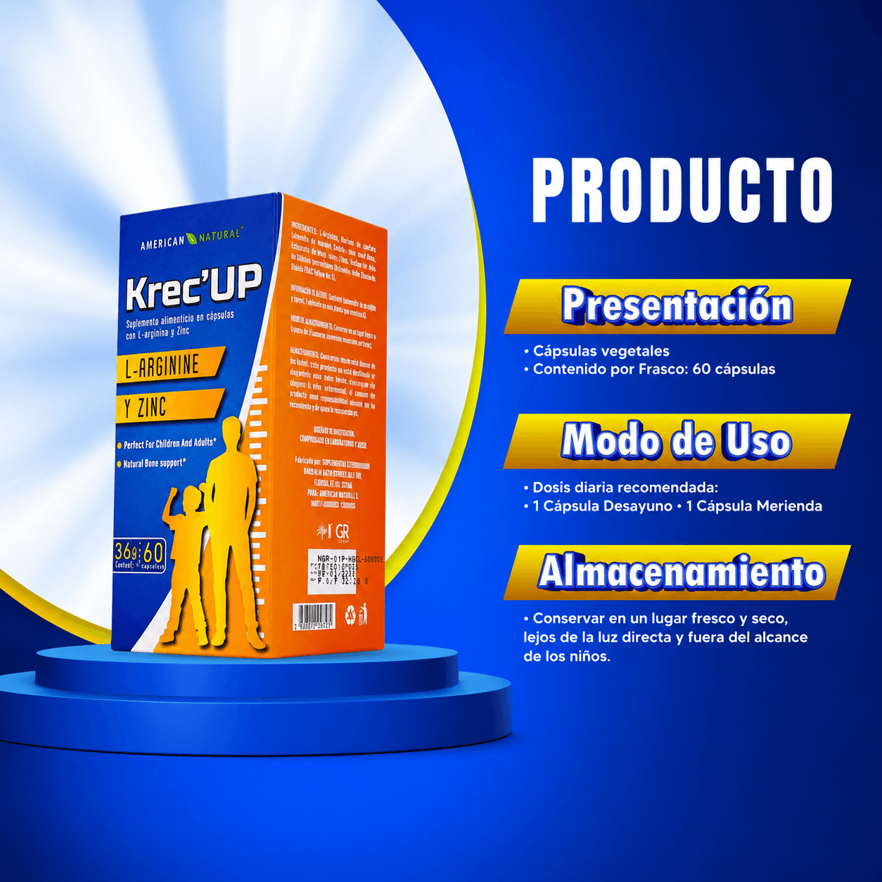 2X1 KREC’UP® ACTIVADOR DE CRECIMIENTO PREMIUM