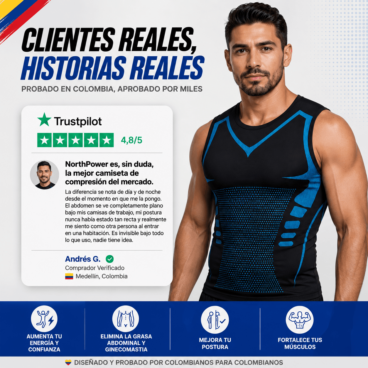 NorthPower® Chaleco Moldeador Iónico