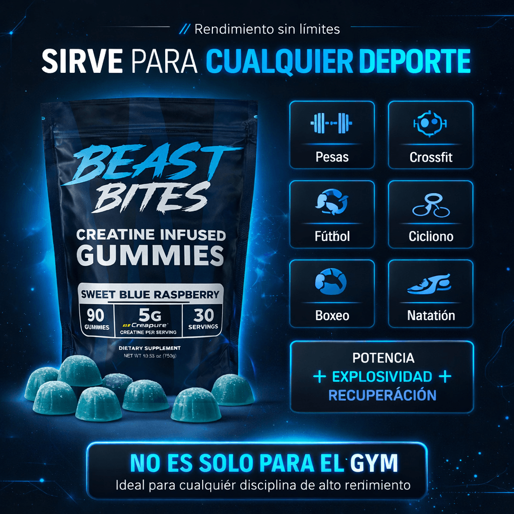 GOMAS CON INFUSIÓN DE CREATINA BEAST BITES™