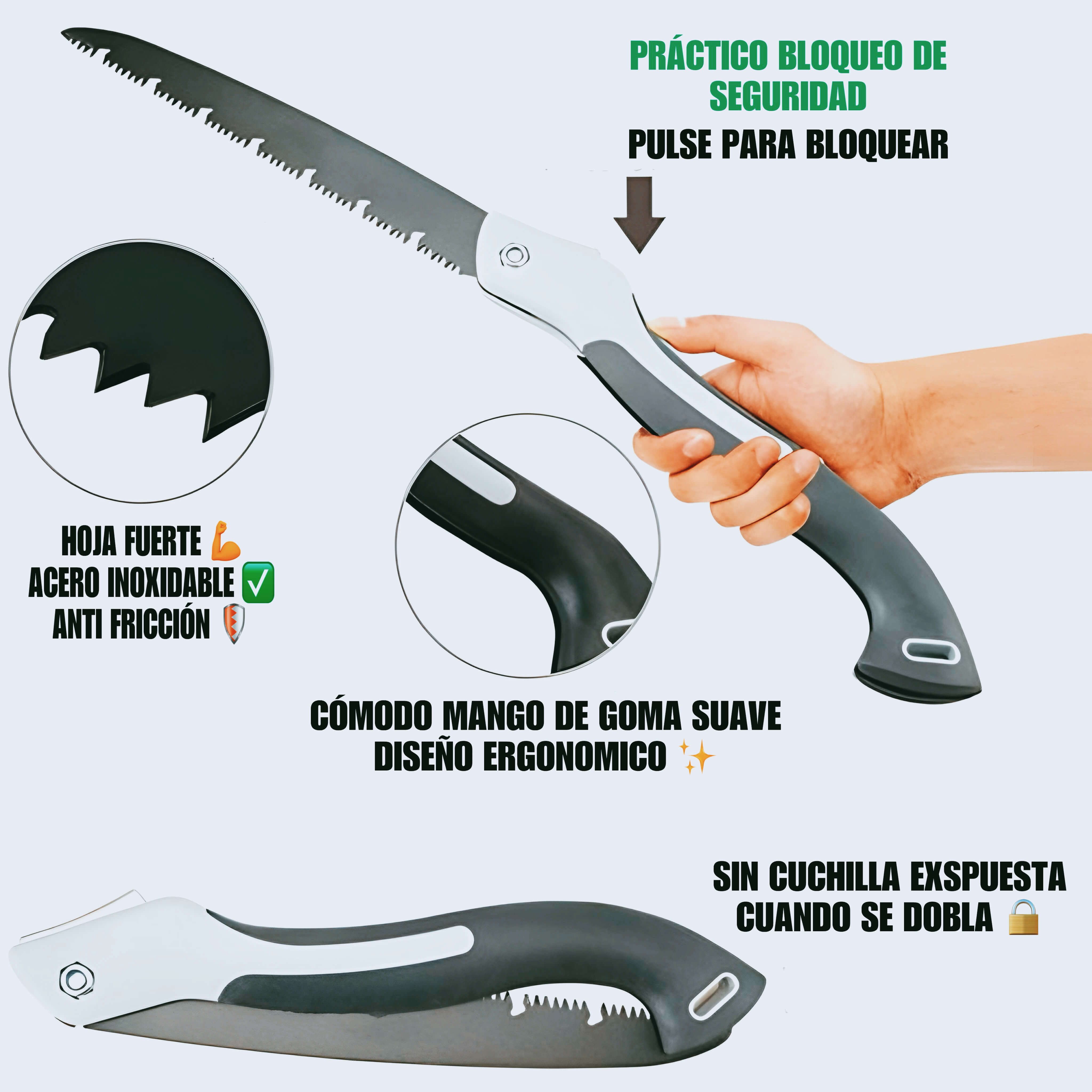 SIERRA JAPONESA DE ACERO INOXIDABLE SK5™