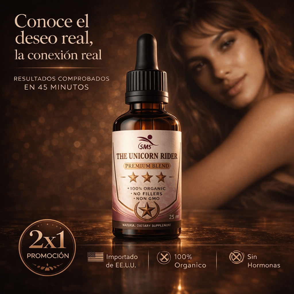 2X1 THE UNICORN RIDE® EXTRACTO ORGÁNICO DE MÁXIMA POTENCIA  PARA LA SALUD FEMENINA 25ML