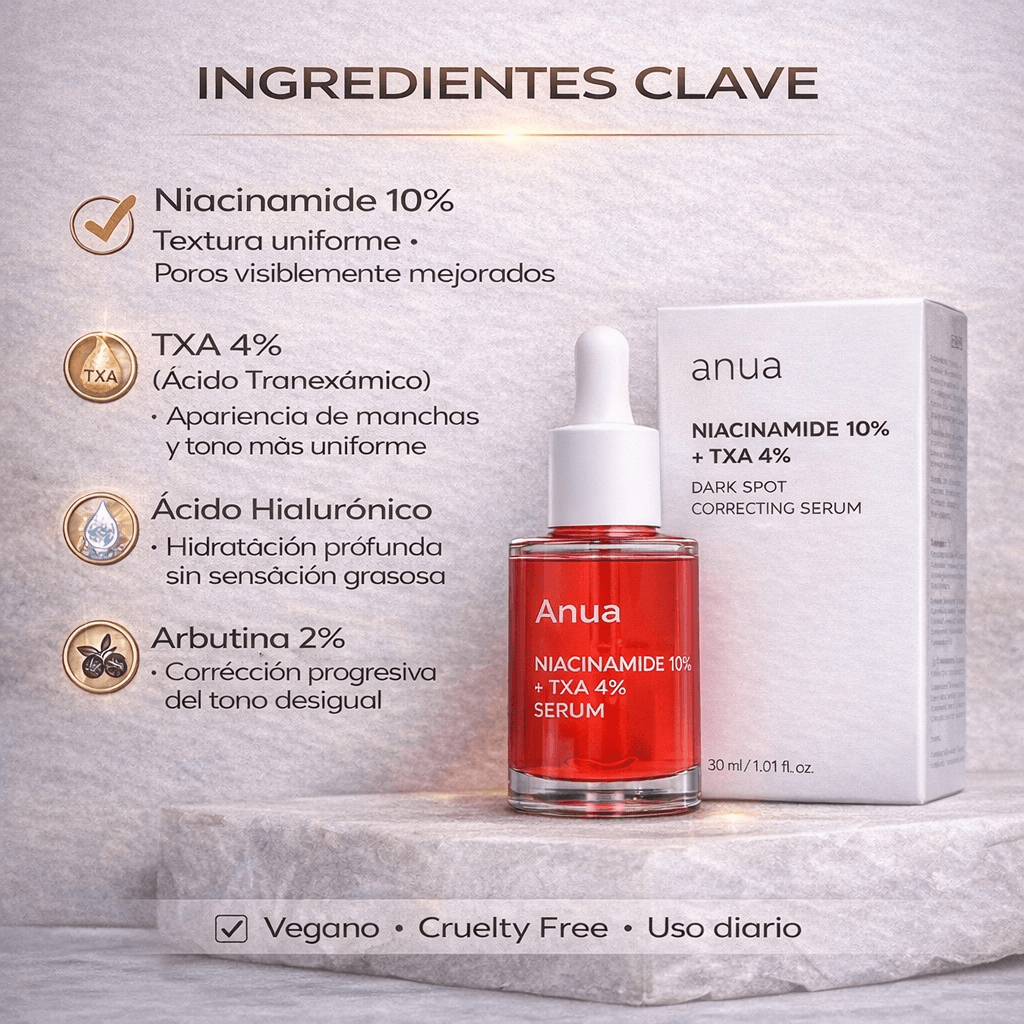 SERUM ANUA 30ML + NIACINAMIDA 10% + TXA 4%