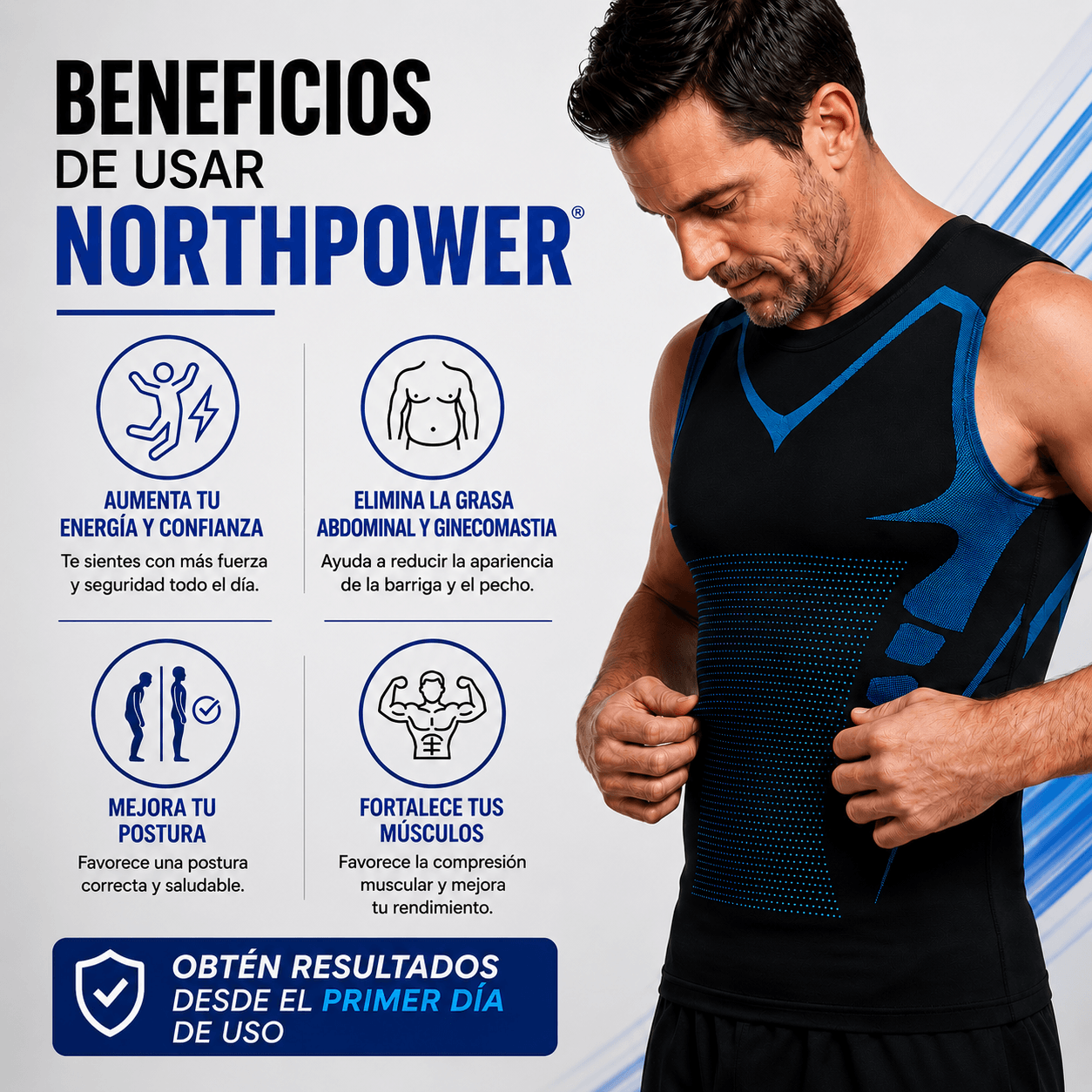 NorthPower® Chaleco Moldeador Iónico