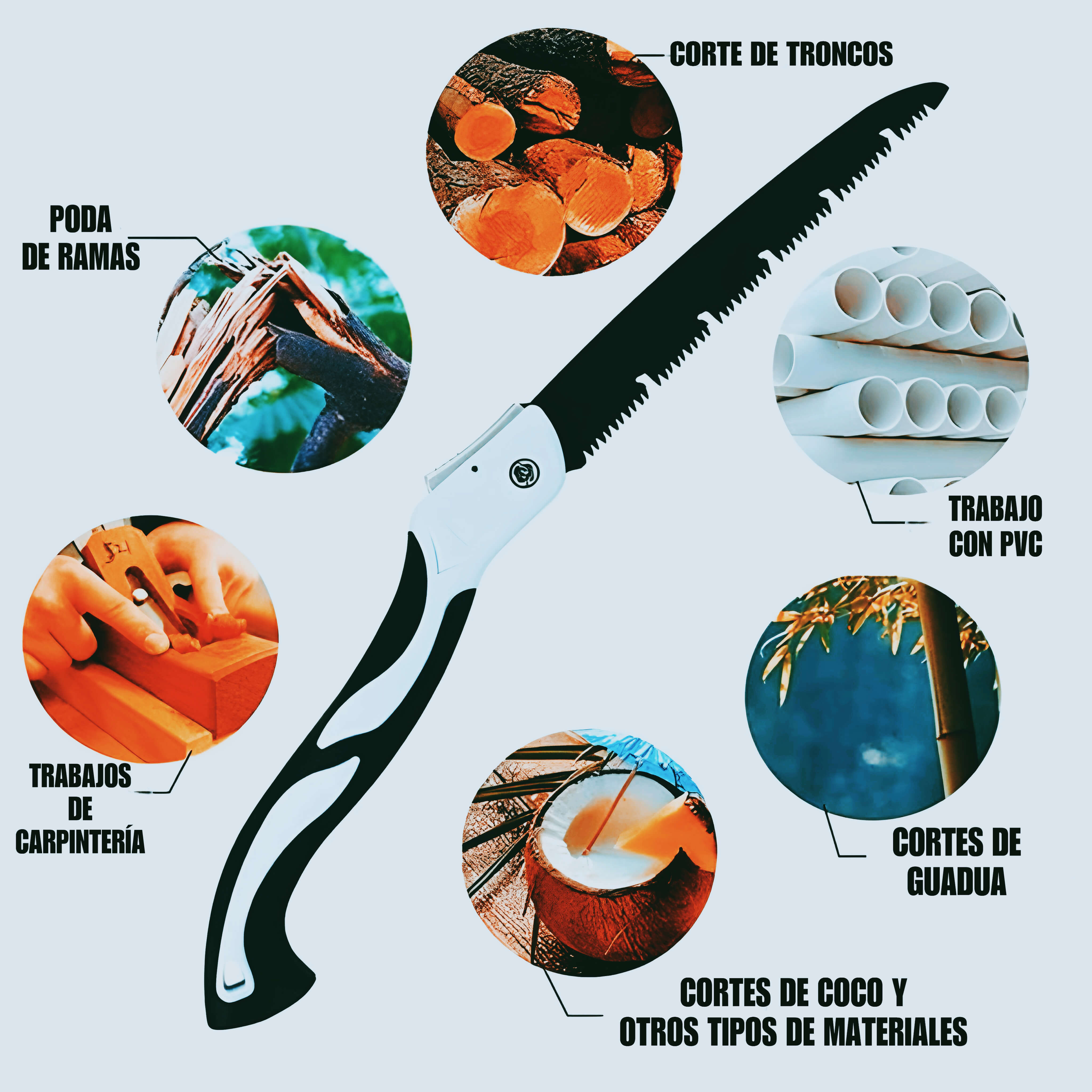 SIERRA JAPONESA DE ACERO INOXIDABLE SK5™