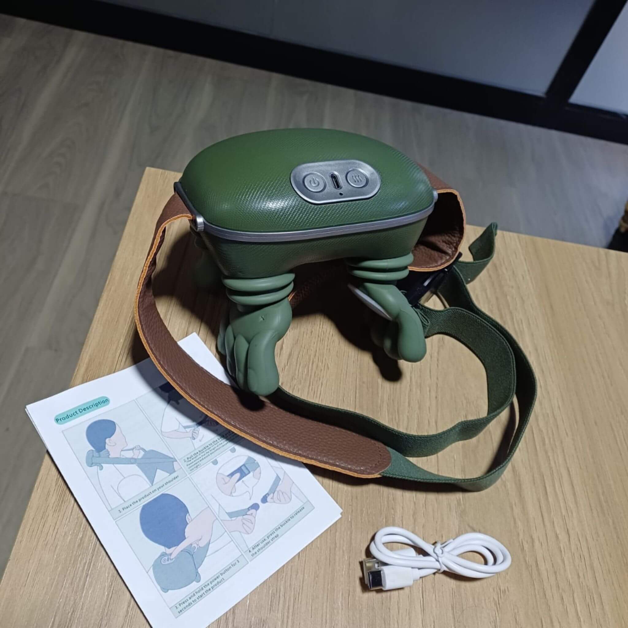 Alivio Pro 4D™ – Masajeador con Calor para Cuello y Espalda