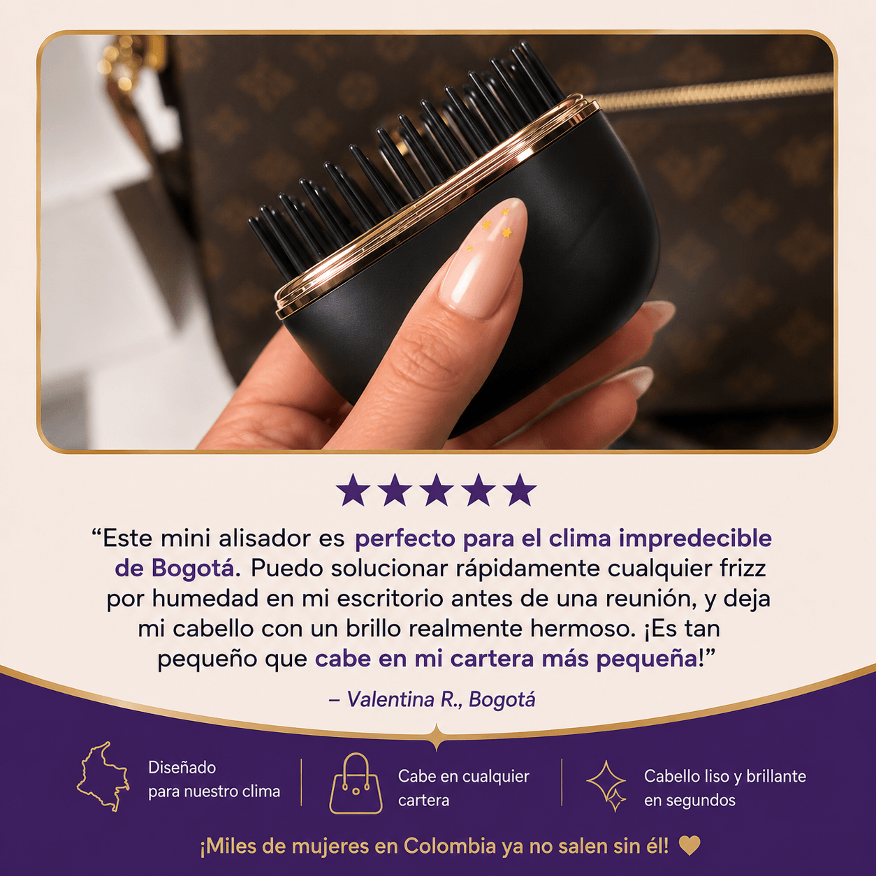 Mini plancha de pelo con calor ManeHalo™