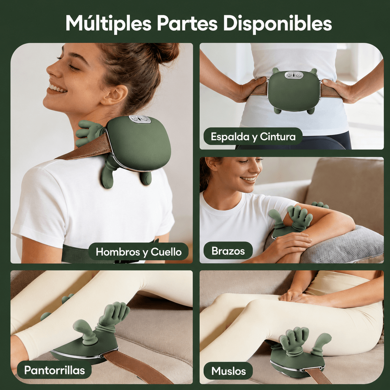 Alivio Pro 4D™ – Masajeador con Calor para Cuello y Espalda