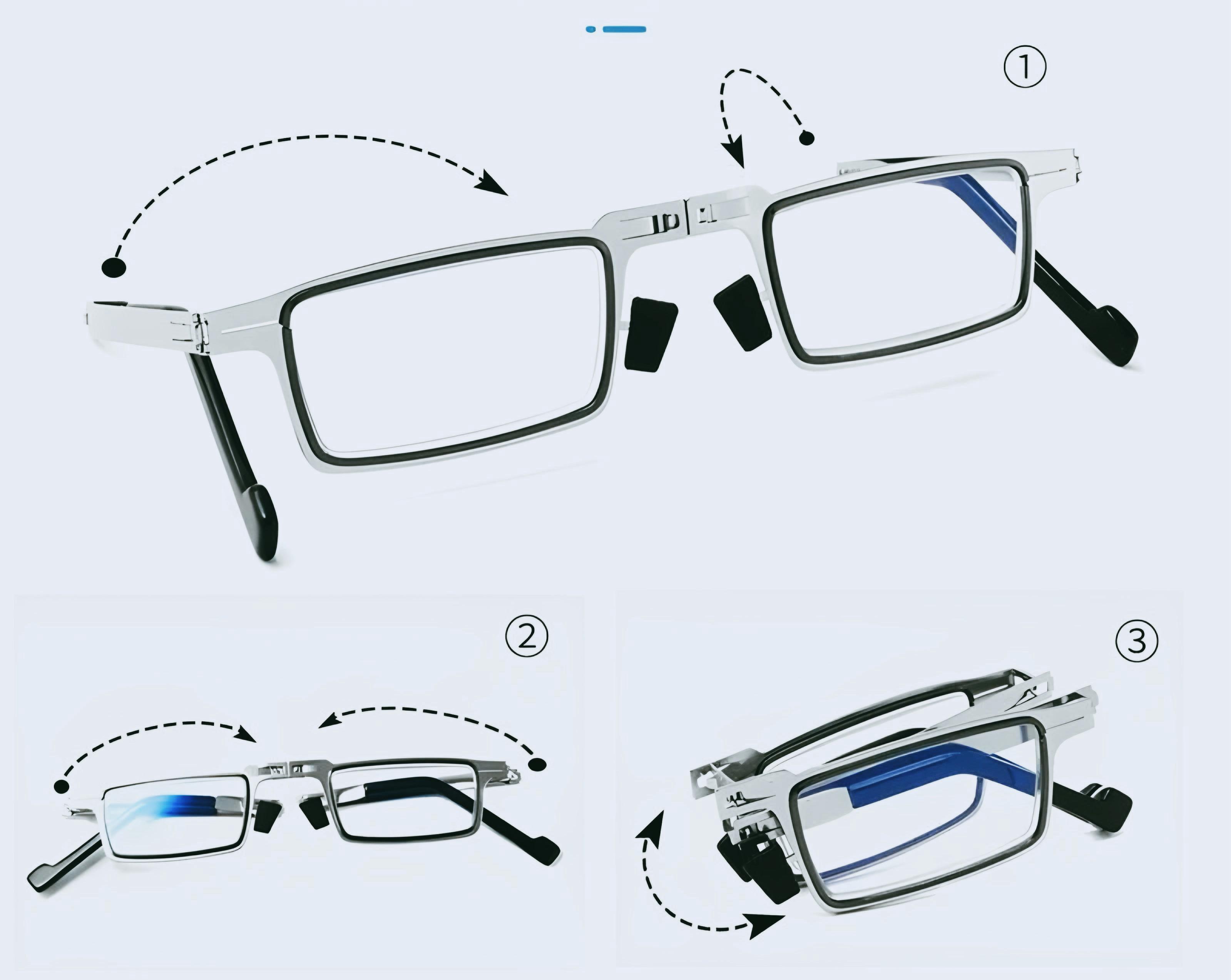 GAFAS PLEGABLES DE LECTURA FULL HD CON AUMENTO +1 A +4 🔎 ANTIBLOQUEO DE LUZ ☀️ - AGUAS Y ROSAS®