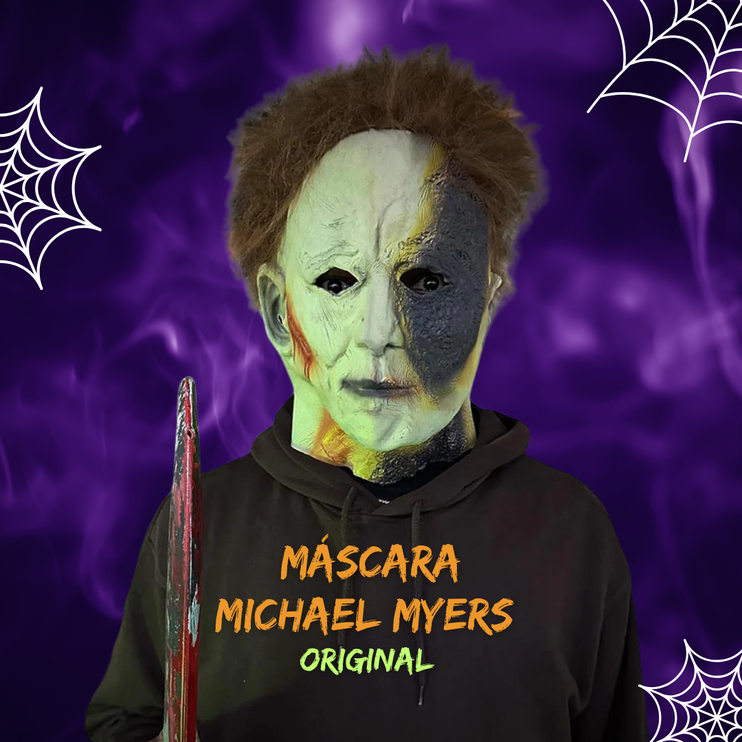 MÁSCARA MICHAEL MYERS® ORIGINAL + CUCHILLO DE JUGUETE DE REGALO 🎁